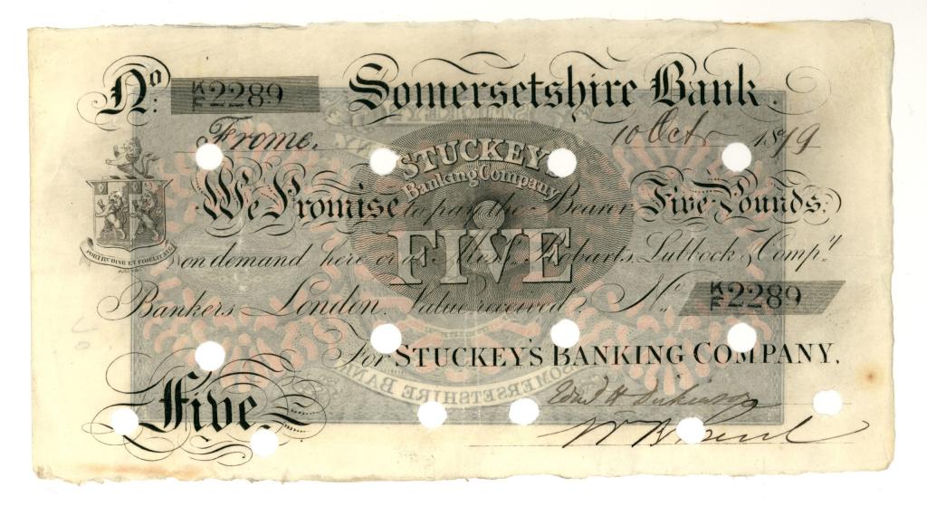 Stuckley's £5 note