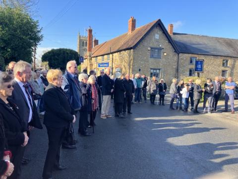 Crowd near War Memorial