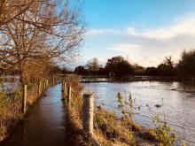 Floods November 2021 - Public Footpath through Mill Farm